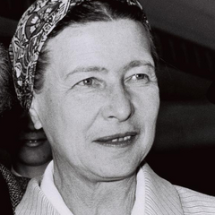 Portrait of Simone de Beauvoir