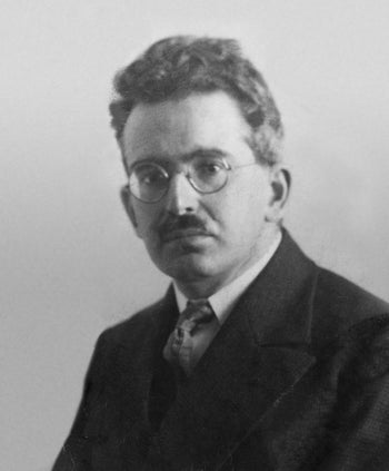 Portrait of Walter Benjamin