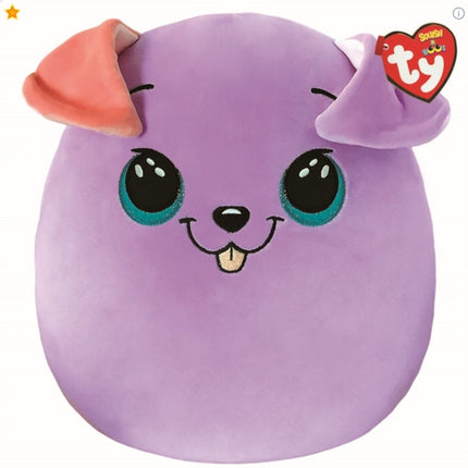 Ty Toys  Squish a Boo Dog Bitsy  31 CM Purple