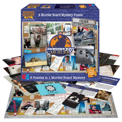 Murder Board Mystery  6 Puzzles in 1