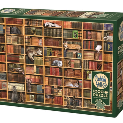 Cat Library 1000 Piece Puzzle