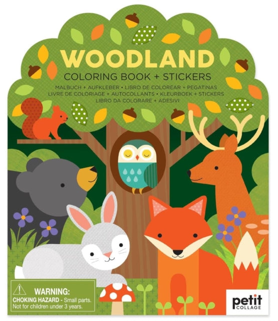 Woodland Coloring Book  Stickers