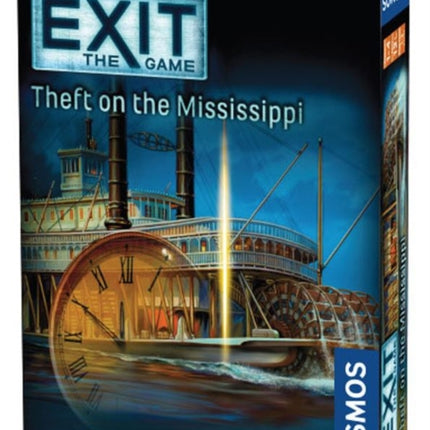 Thames and Kosmos 692873 Thames  Kosmos  EXIT Theft On The Mississippi  Level 3 of 5  Unique Escape Room Game 14 Players  Ages 12