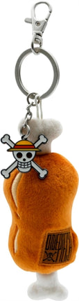 One Piece Meat On A Bone Plush 3D Key Chain