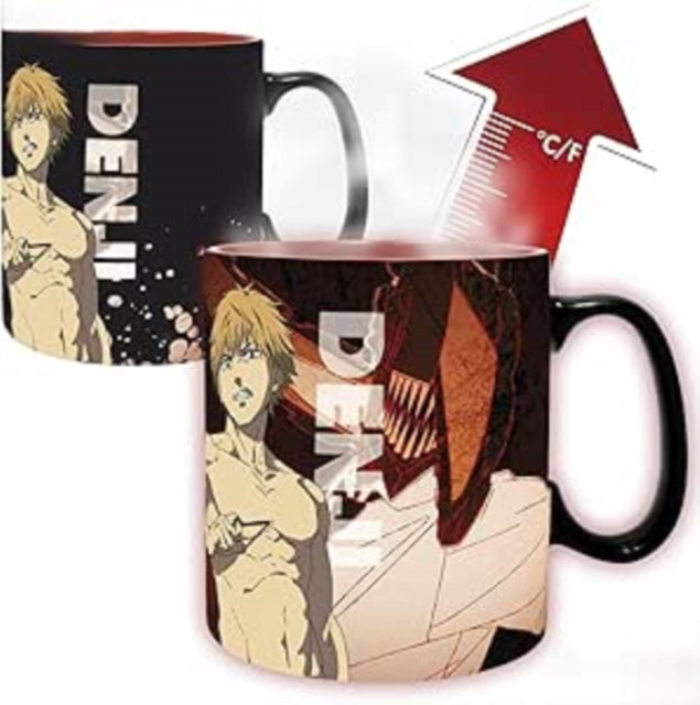 CHAINSAW MAN  Mug Heat Change 460ml Denji  Aki  cardboard