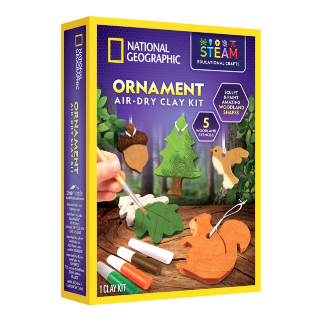 National Geographic AirDry Clay Ornaments