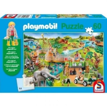 Playmobil  A Zoo Adventure 60 Piece Schmidt Puzzle