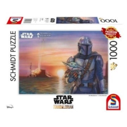 Disney Star Wars  The Mandalorian  A New Direction by Thomas Kinkade 1000 Piece Schmidt Puzzle