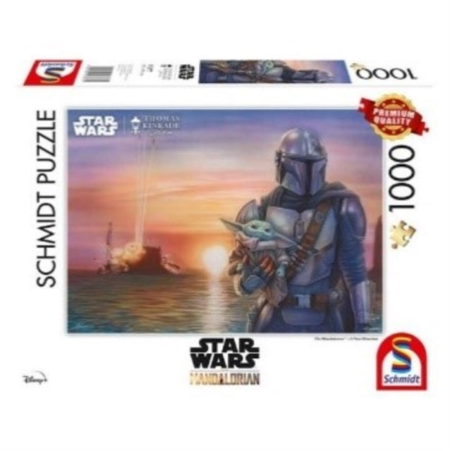 Disney Star Wars  The Mandalorian  A New Direction by Thomas Kinkade 1000 Piece Schmidt Puzzle