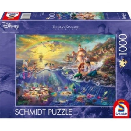 Disney  The Little Mermaid by Thomas Kinkade 1000 Piece Schmidt Puzzle