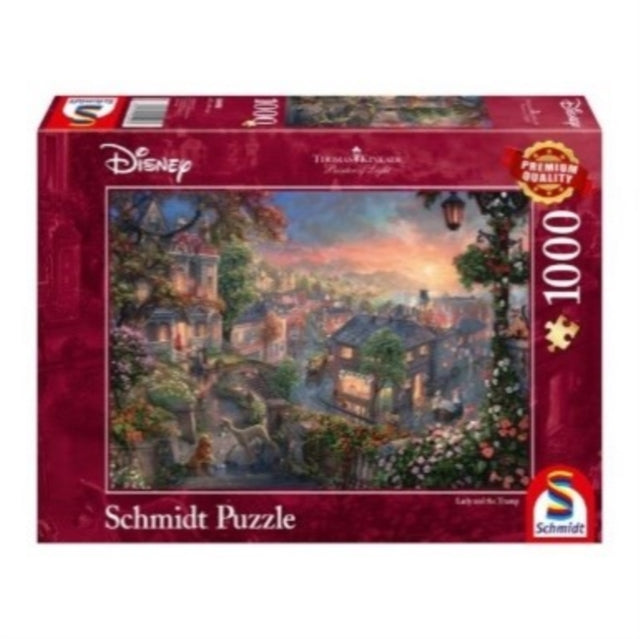 Disney  Lady and the Tramp by Thomas Kinkade 1000 Piece Schmidt Puzzle