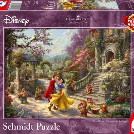 Disney  Snow White Dancing in the Sunlight by Thomas Kinkade 1000 Piece Schmidt Puzzle