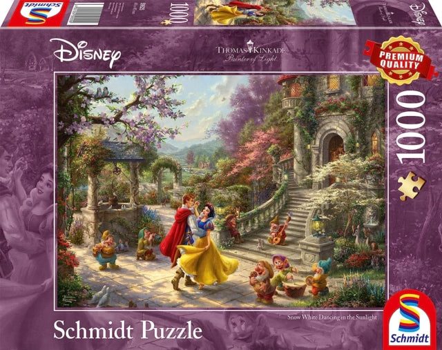 Disney  Snow White Dancing in the Sunlight by Thomas Kinkade 1000 Piece Schmidt Puzzle