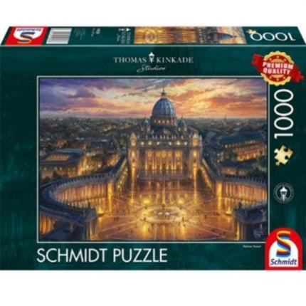 Vatican Sunset by Thomas Kinkade  1000 Piece Schmidt Puzzle