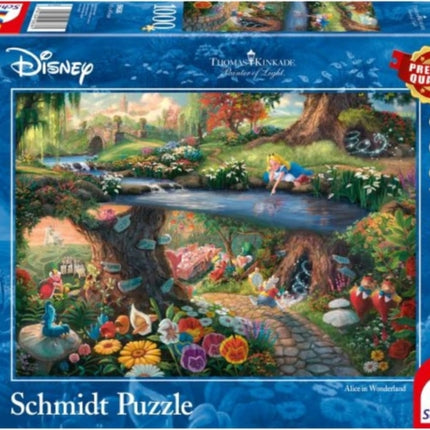 Disney  Alice in Wonderland by Thomas Kinkade 1000 Piece Schmidt Puzzle