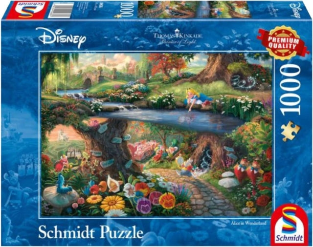 Disney  Alice in Wonderland by Thomas Kinkade 1000 Piece Schmidt Puzzle