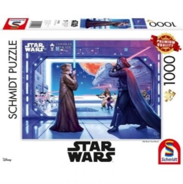 Disney Star Wars  Obi Wans Final Battle by Thomas Kinkade 1000 Piece Schmidt Puzzle