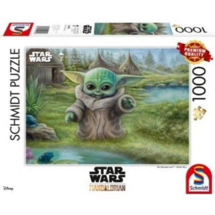 Schmidt Spiele  Thomas Kinkade Disney Star Wars The Mandalorian  Childs Play 1000pc  Puzzle  Ages 12