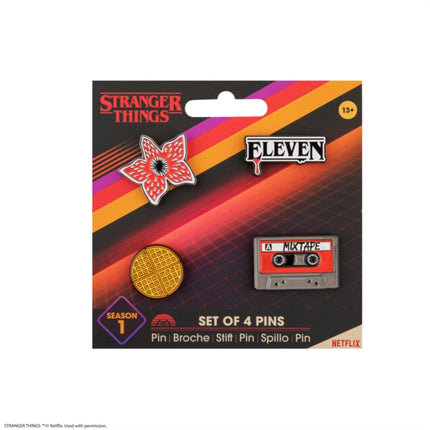 Pin set of 4  Stranger Things Season 1