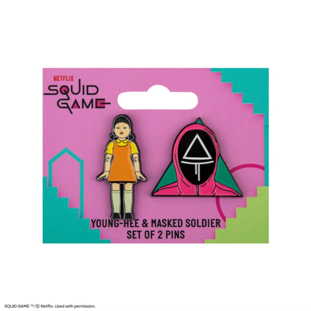 Set of 2 Pins YoungHee  Squid Game Soldier