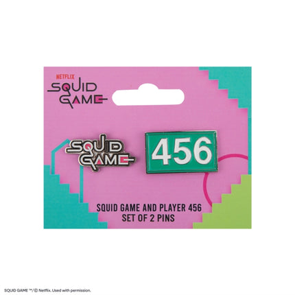 Set of 2 Pins Player 456  Squid Game