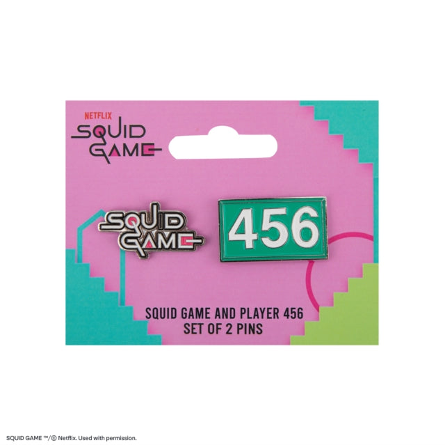 Set of 2 Pins Player 456  Squid Game