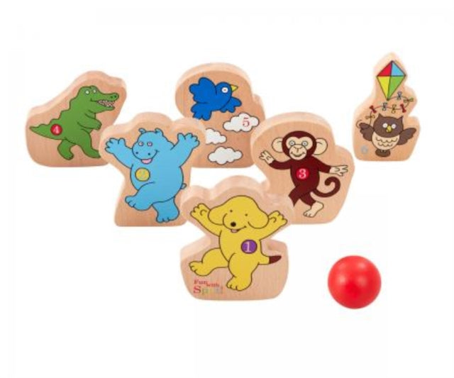 Rainbow Designs Spot the Dog Wooden Bowling Set