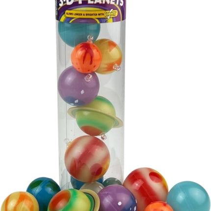 3D Planets  in a Tube  Glow in the Dark