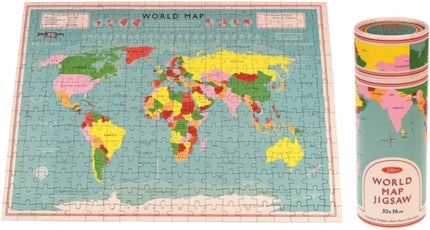 Jigsaw puzzle in a tube 300 piece  World Map