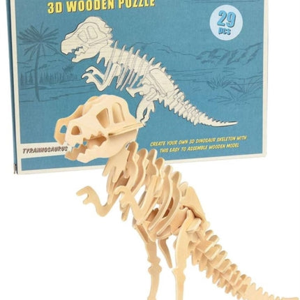 3D wooden puzzle  Tyrannosaurus