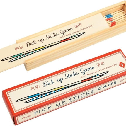 Wooden pick up sticks game