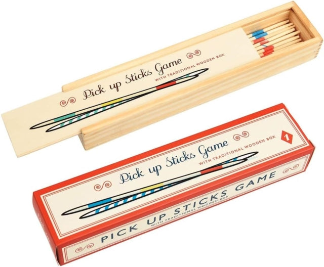 Wooden pick up sticks game