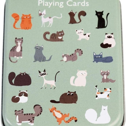 Playing cards in a tin  Nine Lives