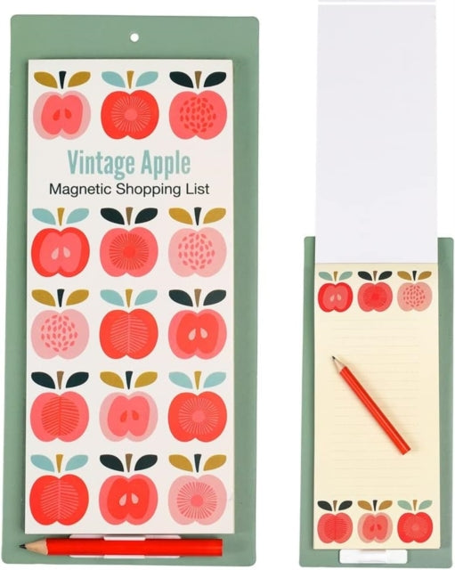 Magnetic shopping list  Vintage Apple