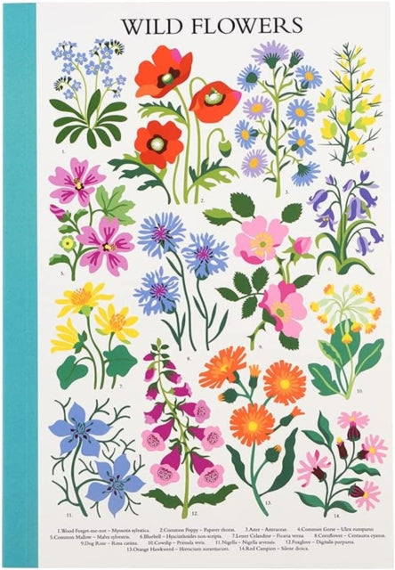 A5 notebook  Wild Flowers