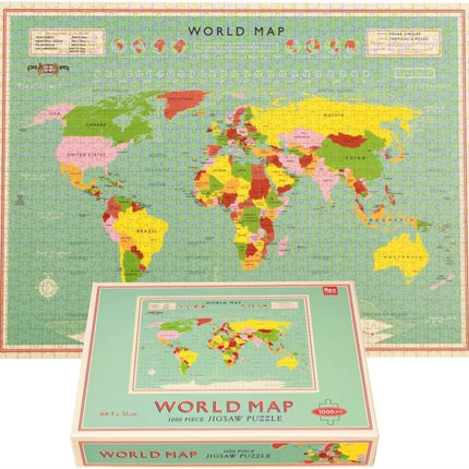 Jigsaw puzzle 1000 pieces  World Map