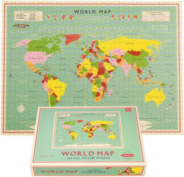 Jigsaw puzzle 1000 pieces  World Map