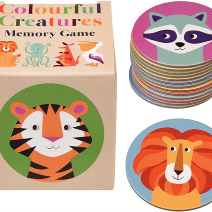 Memory game 24 pieces  Colourful Creatures