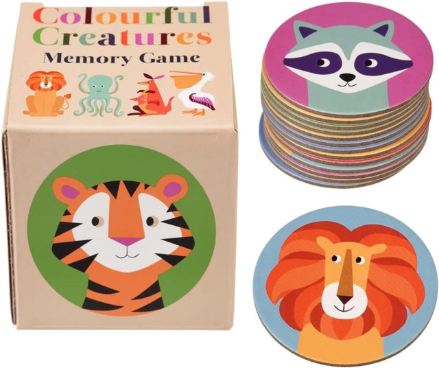 Memory game 24 pieces  Colourful Creatures