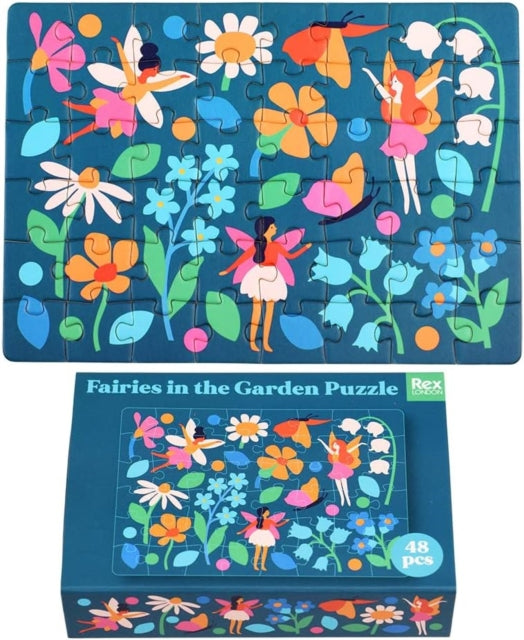 Matchbox jigsaw puzzle  Fairies in the Garden