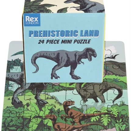 Mini jigsaw puzzle  Prehistoric Land