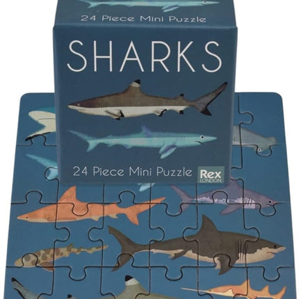 Mini jigsaw puzzle  Sharks