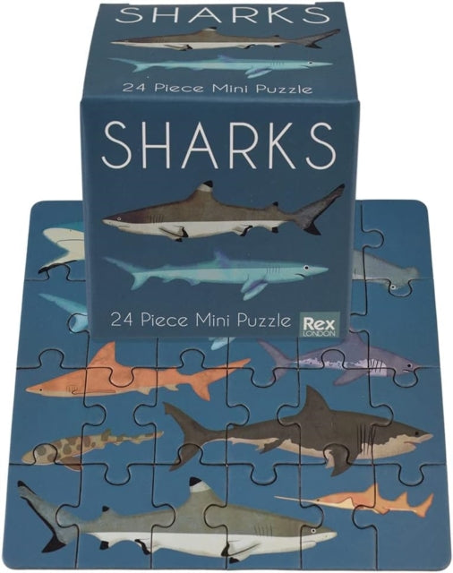 Mini jigsaw puzzle  Sharks