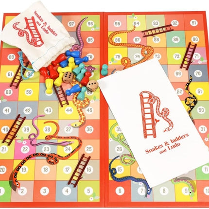 Snakes  ladders and ludo doublesided board game