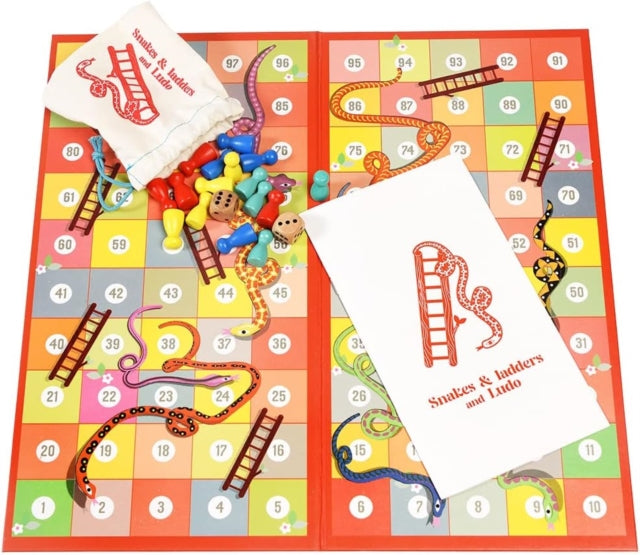 Snakes  ladders and ludo doublesided board game