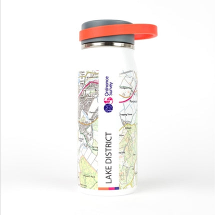 Ordnance Survey Thermal 500ml Bottle Insulated  Leakproof Walking Trekking Hiking Bottle