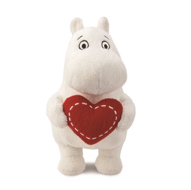 Moomin Standing with Heart Plush Toy