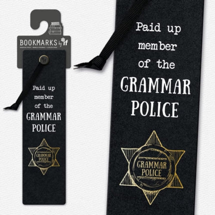 Literary Collection Bookmark Grammar Police