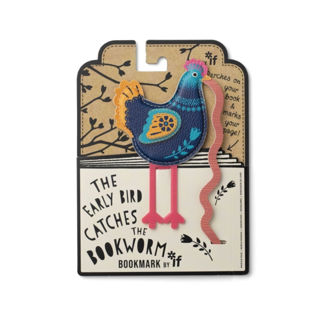 Early Bird Catches the Bookworm Bookmark  Chicken