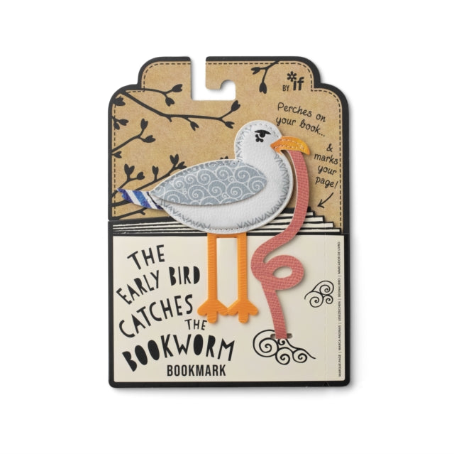 Early Bird Catches the Bookworm Bookmark  Seagull